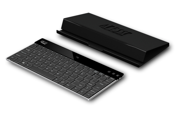 Speel Vervolgen eetpatroon Compagno™ X - Aluminum Bluetooth® Keyboard with Universal Case Stand for  Windows 8 Tablets (Discontinued) - Adesso Inc ::: Your Input Device  Specialist :::