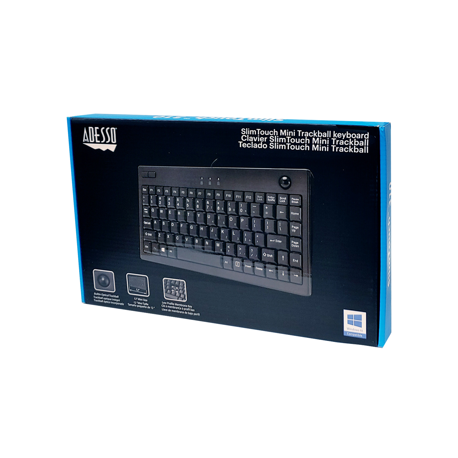 Mini Trackball keyboard - Adesso Inc ::: Your Input Device 
