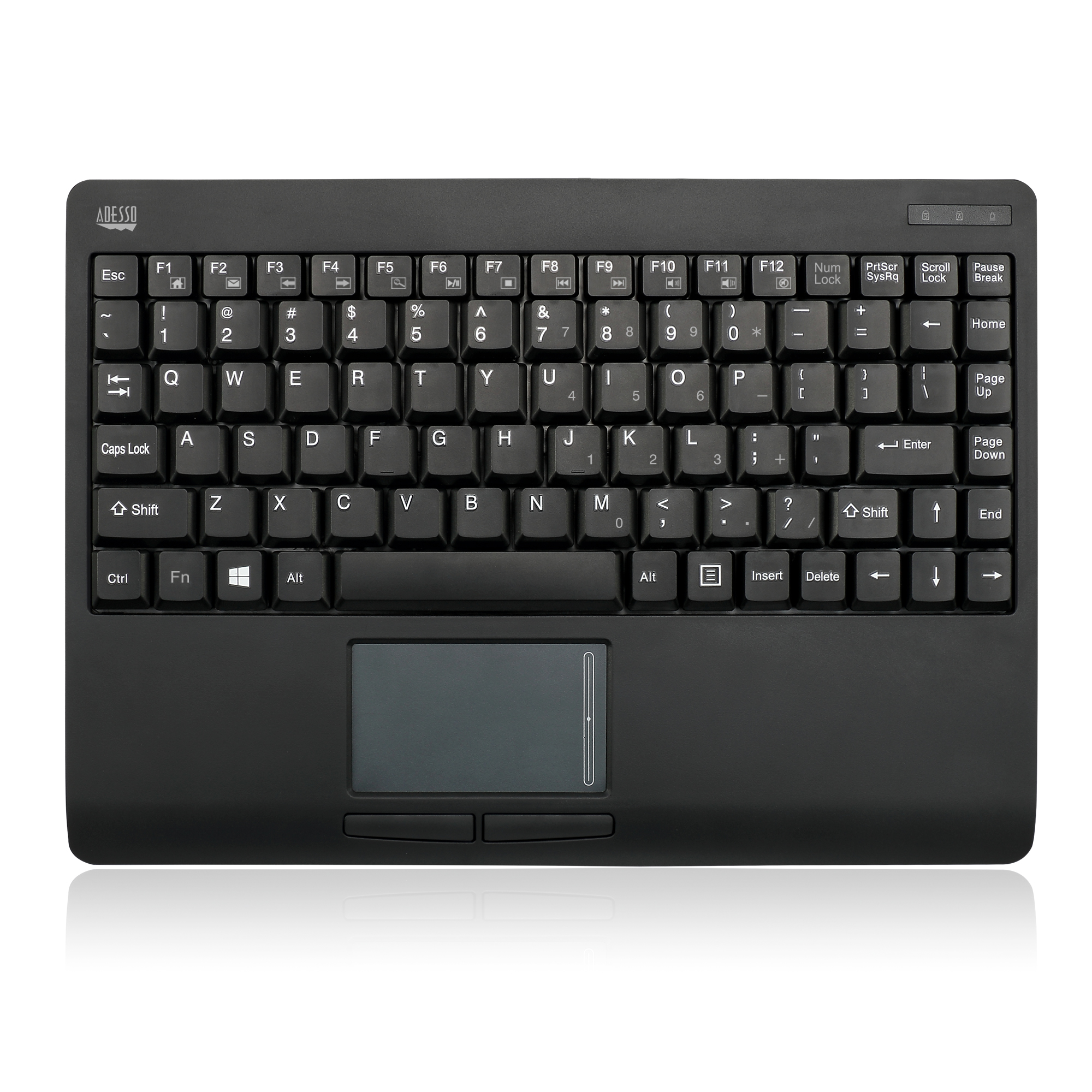 Overwegen kleding Surrey Wireless Mini Touchpad Keyboard - Adesso Inc ::: Your Input Device  Specialist :::